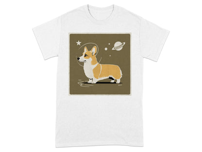 Adorable Corgi Astronaut Design Tee shirt product type