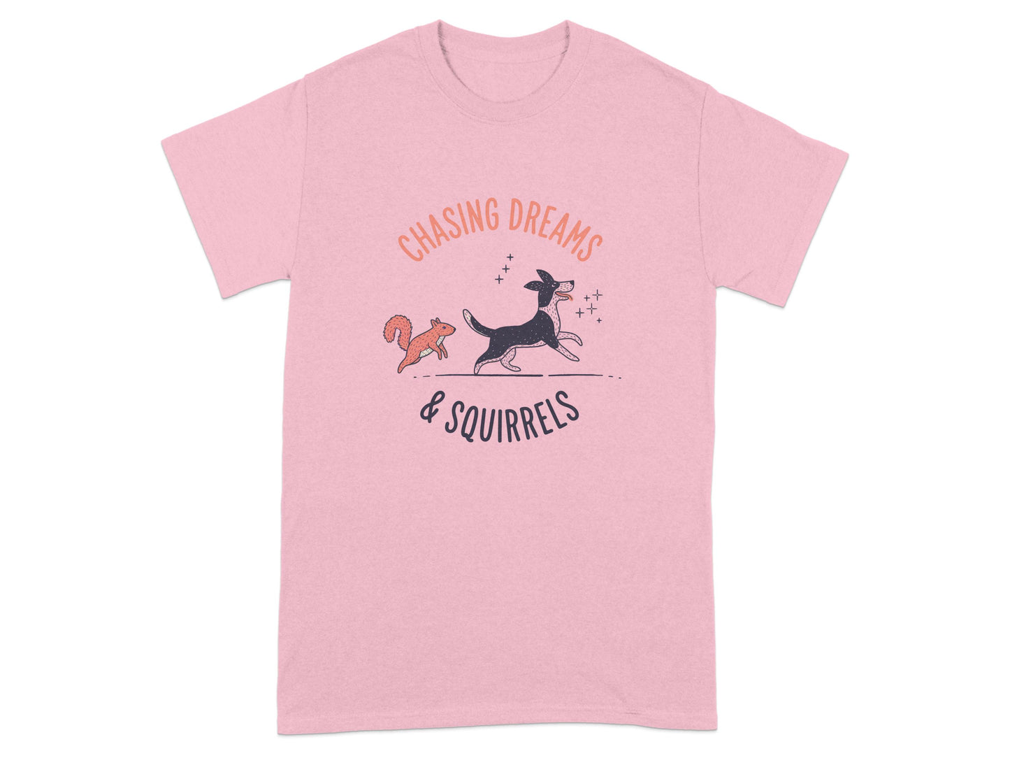 Chasing Dreams & Squirrels Printed T-Shirt product
