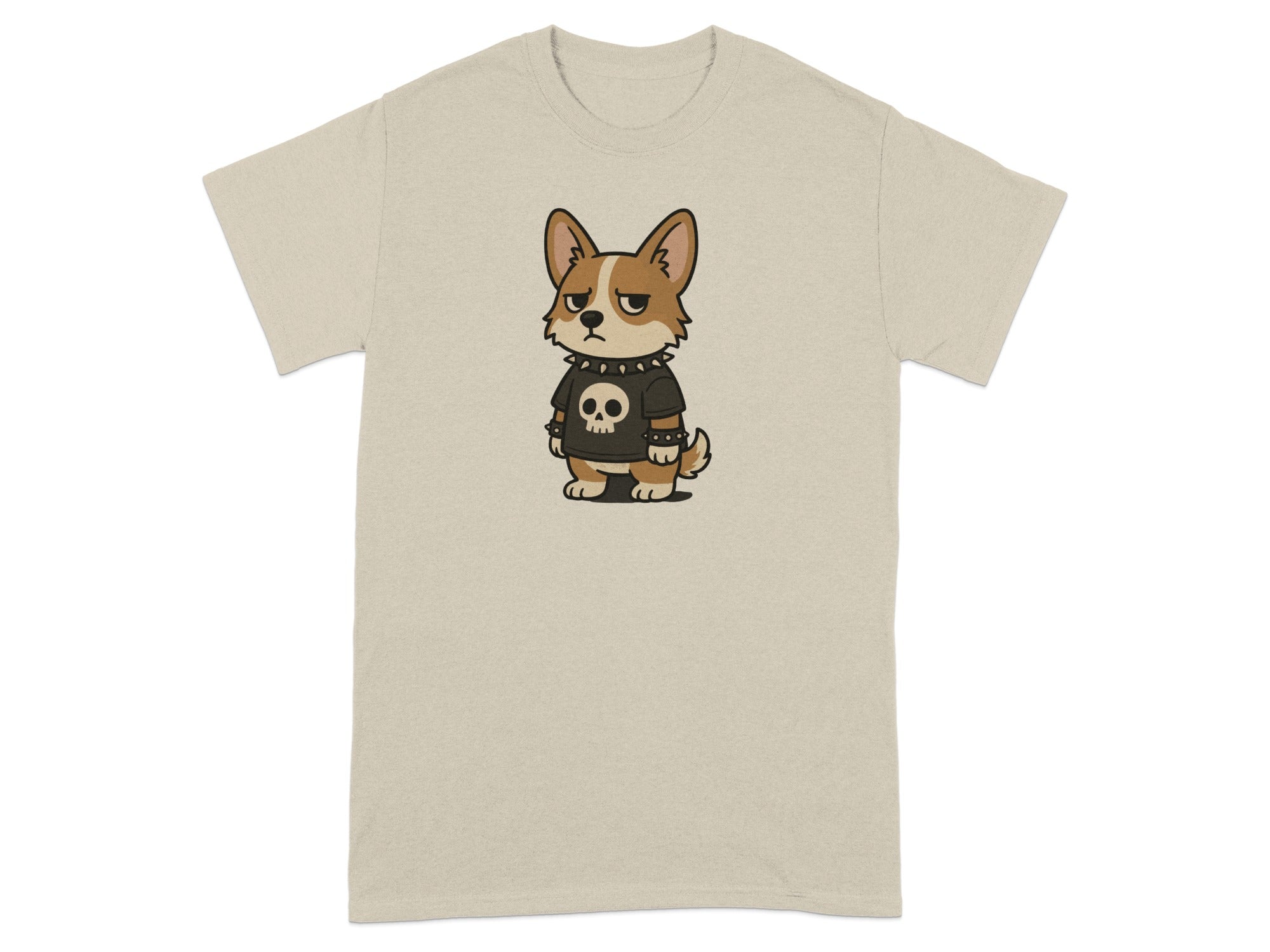 Adorable Corgi with Skull Sweater T-Shirt