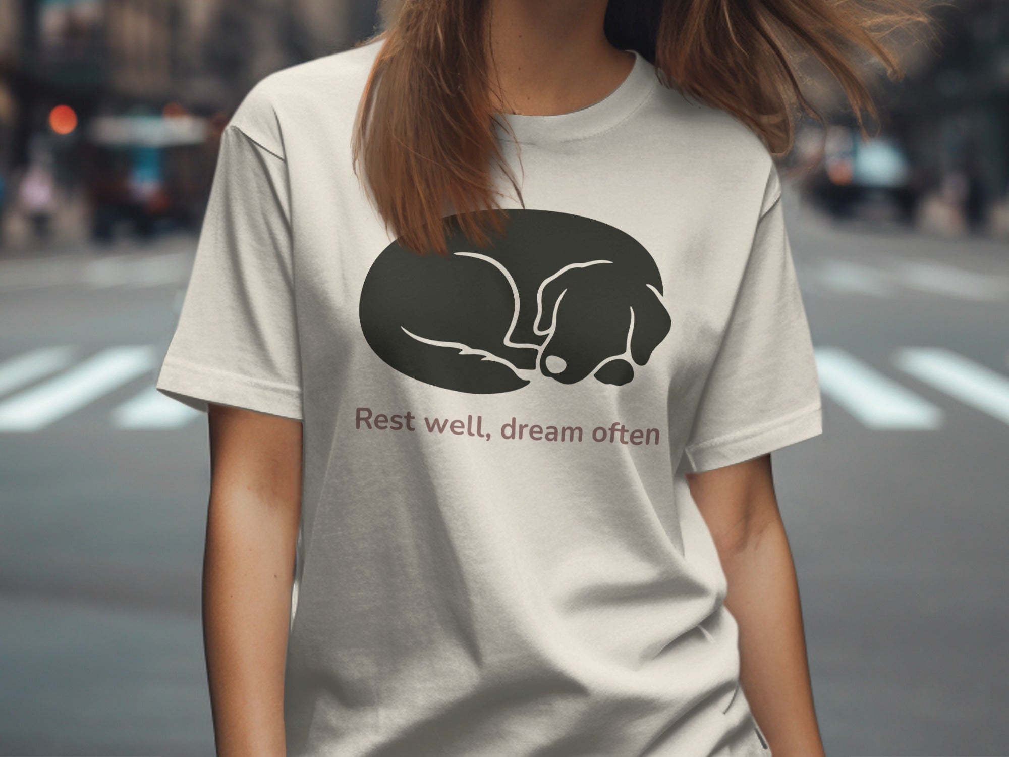 Rest Well Dream Often Cute Sleeping Dog T-Shirt
