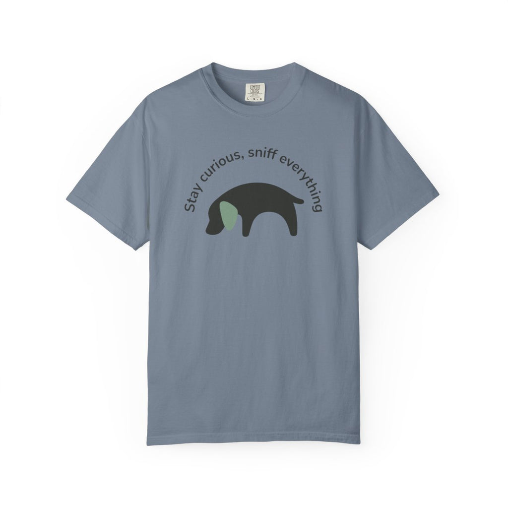 Stay Curious Sniff Everything Dog Graphic T-shirt