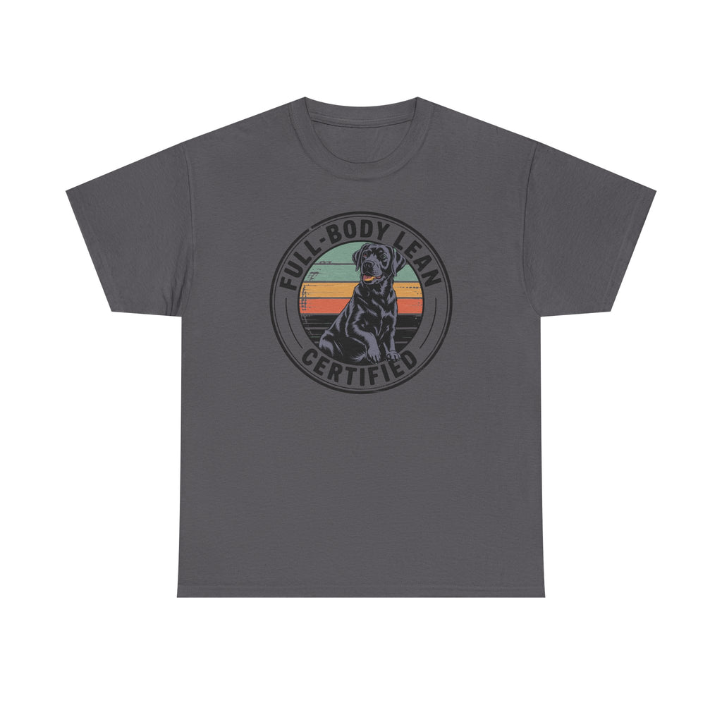 Full-Body Lean Certified Black Labrador T-Shirt