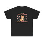 This Girl Loves Baby Frenchies Cute Dog Design T-Shirt
