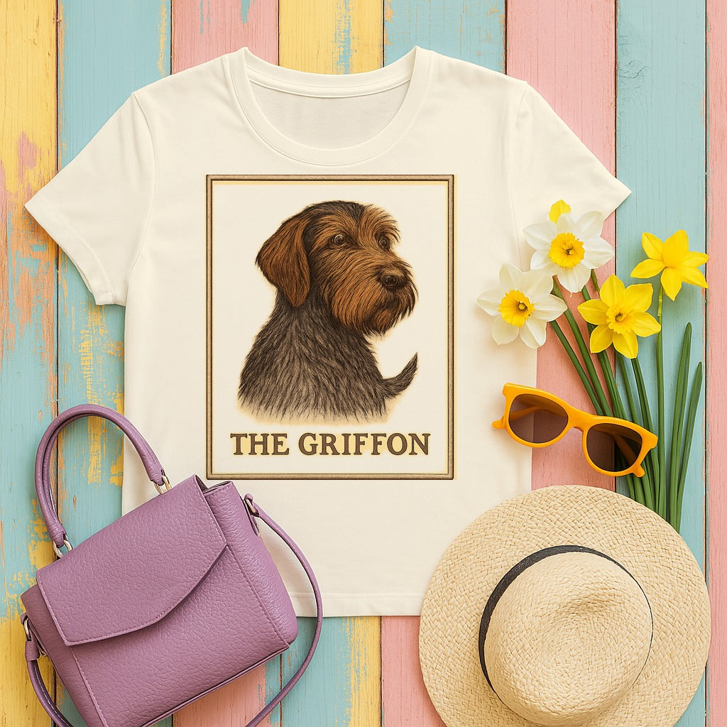The Griffon Field Guide Portrait T-shirt in Natural