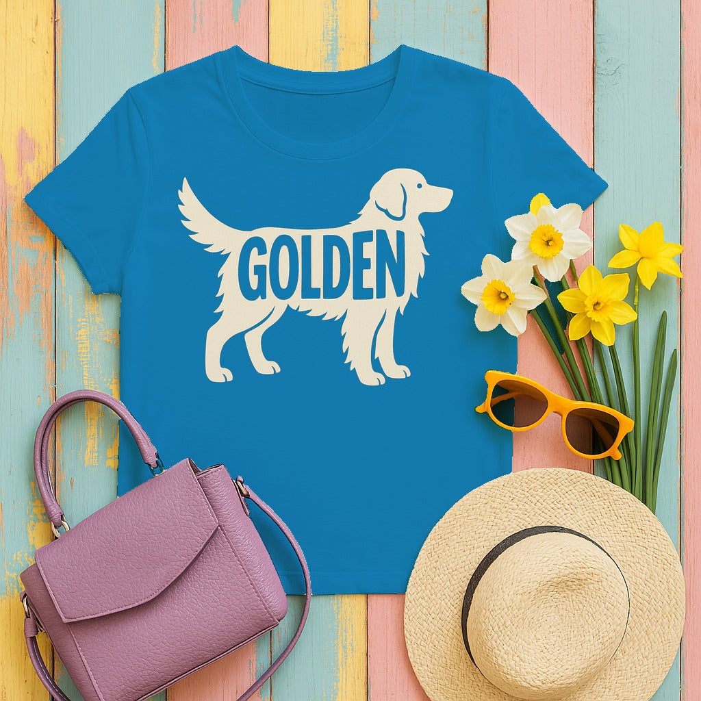 Golden Companion Graphic T-Shirt in Sapphire
