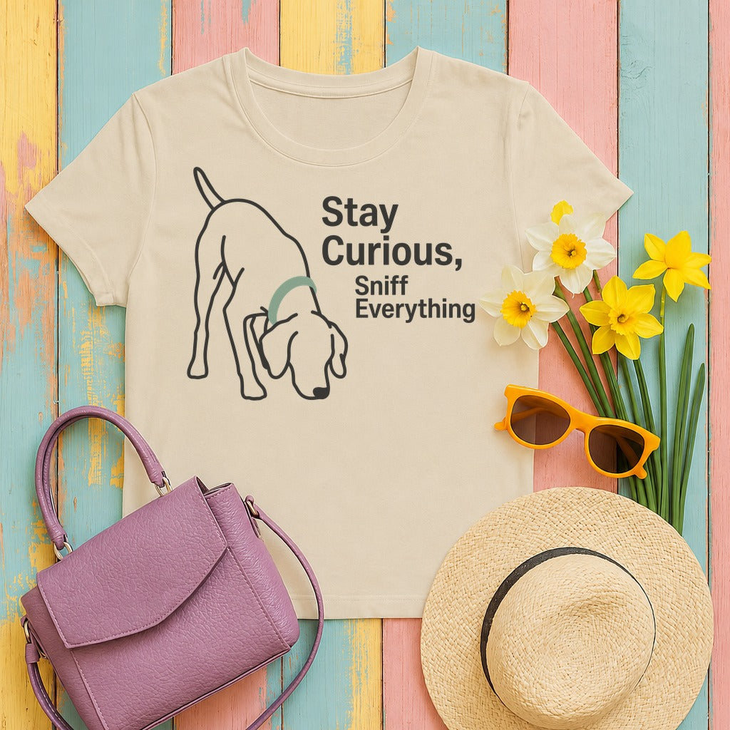 Stay Curious GSP T-Shirt in Sand