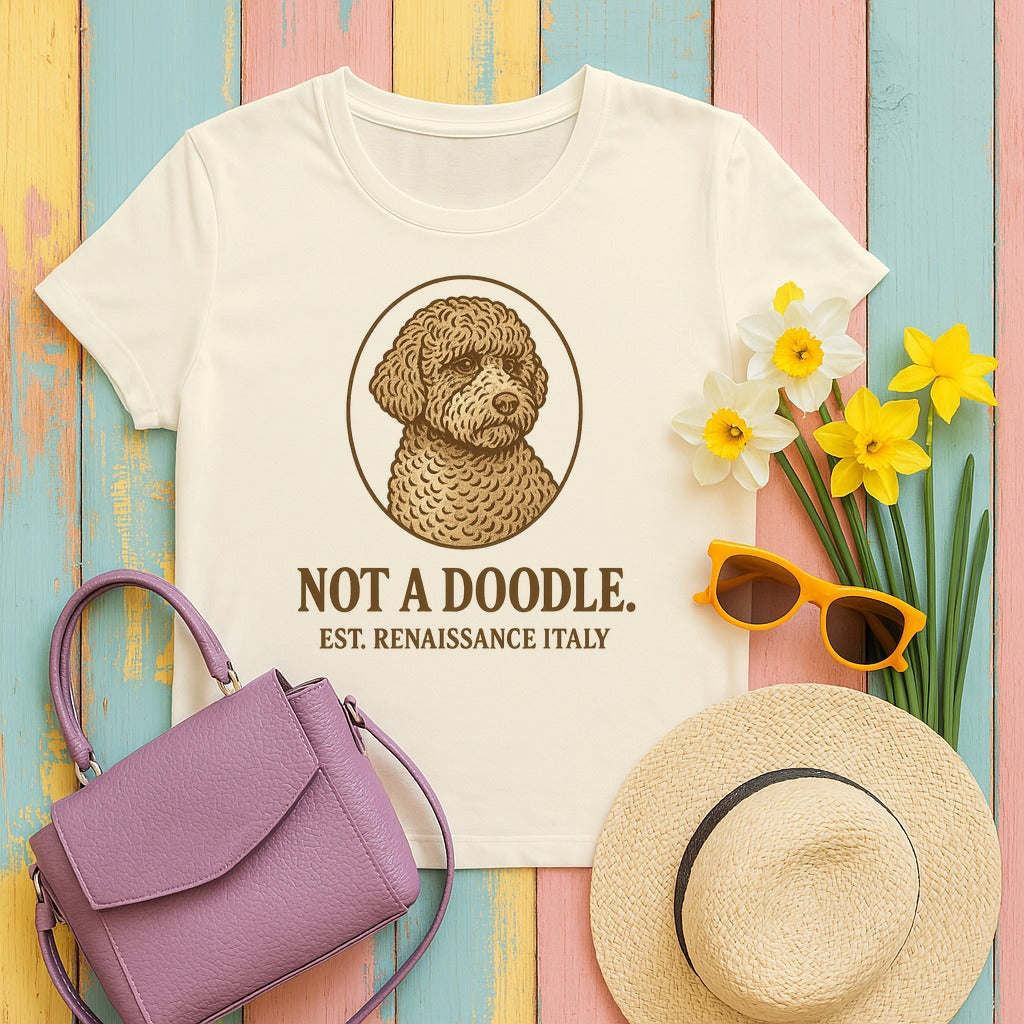 Lagotto Not a Doodle Tee in Natural