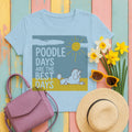 Poodle Days Blissful T-Shirt in Light Blue