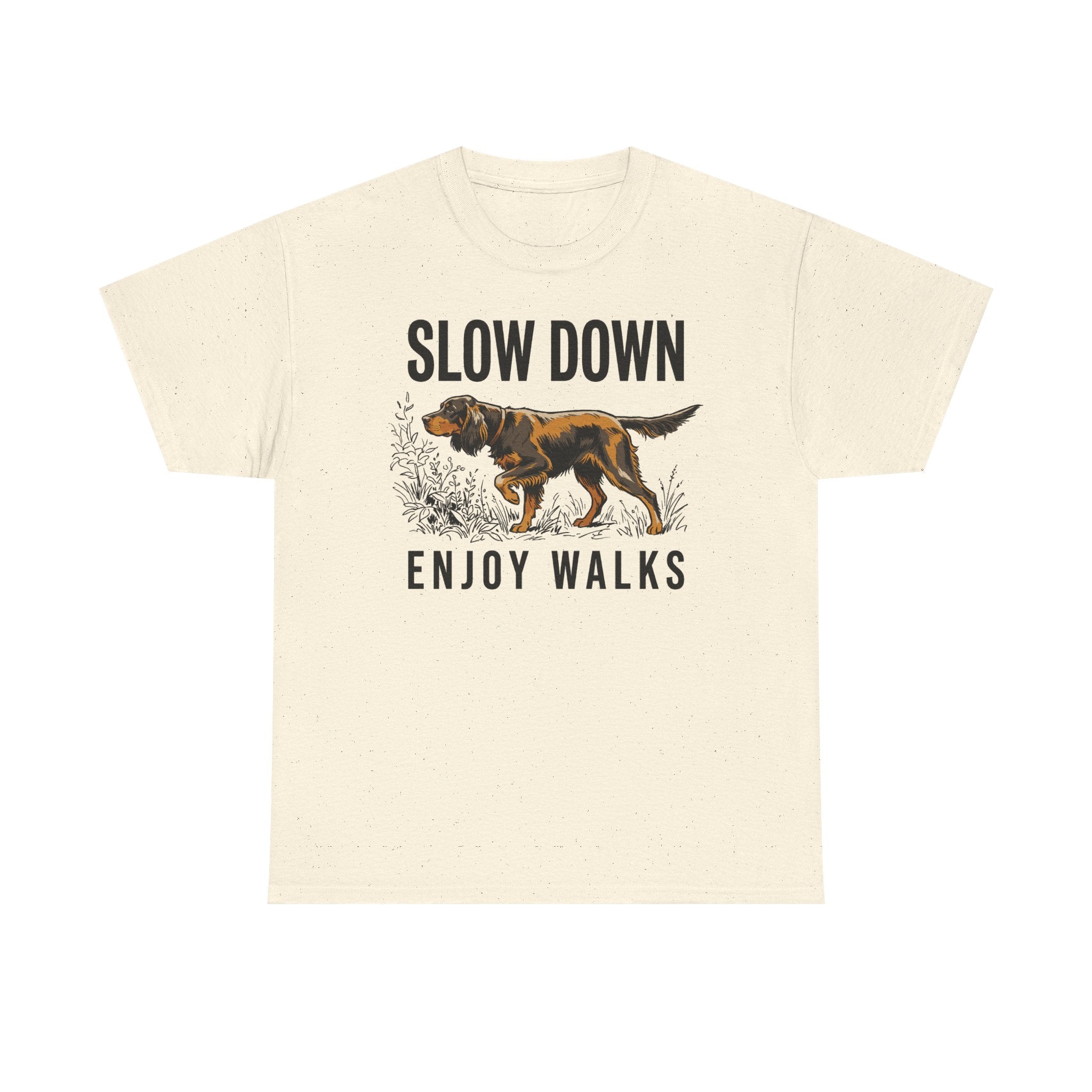 Slow Down Enjoy Walks Gordon Setter T-Shirt