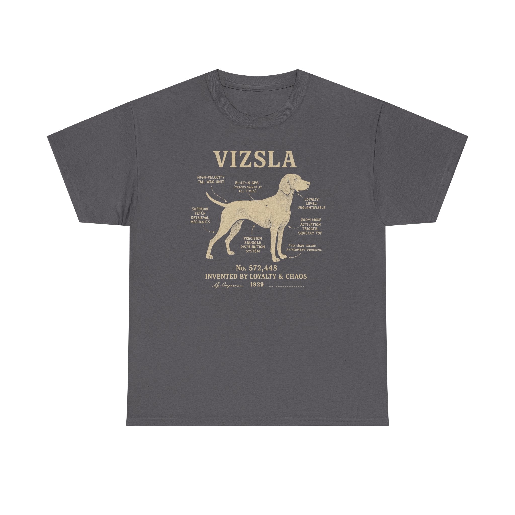 Vizsla Patent Blueprint Premium T-shirt
