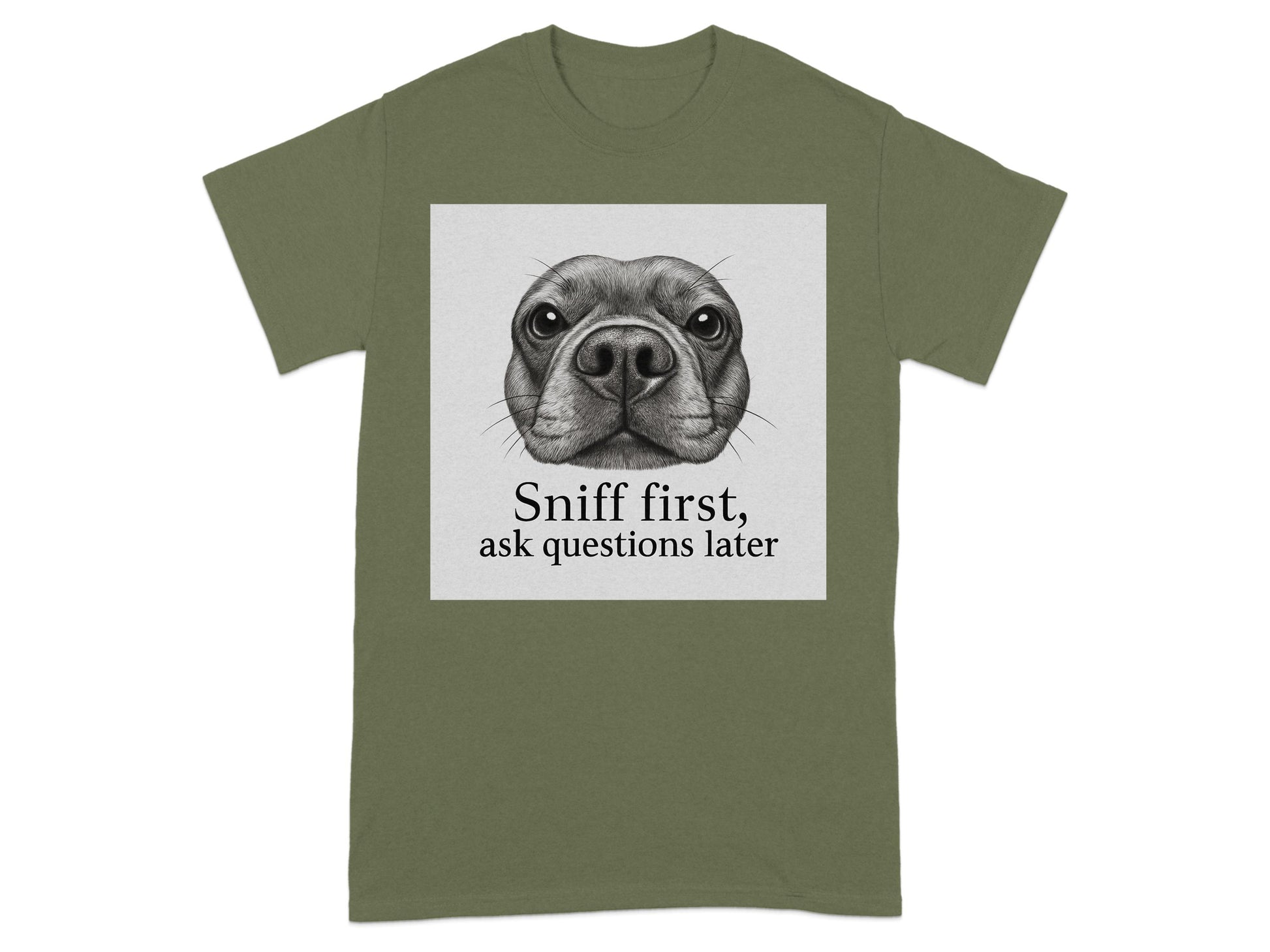Sniff First Ask Questions Later Graphic T-shirt product
