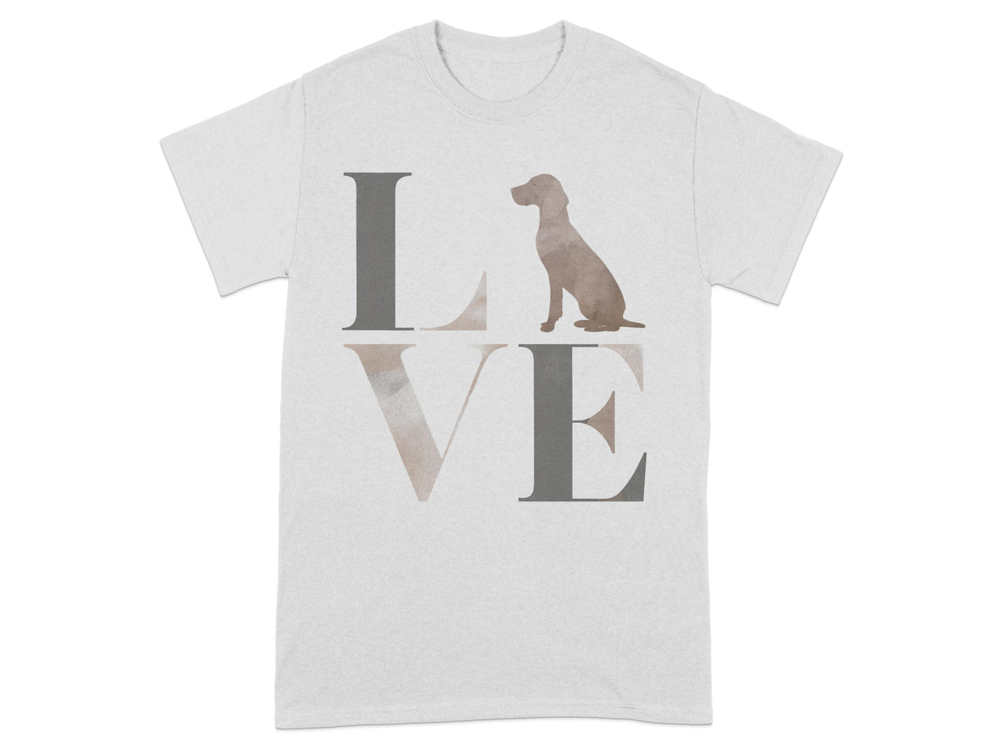 Love Letters with Dog Silhouette Graphic T-Shirt product