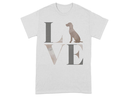 Love Letters with Dog Silhouette Graphic T-Shirt product