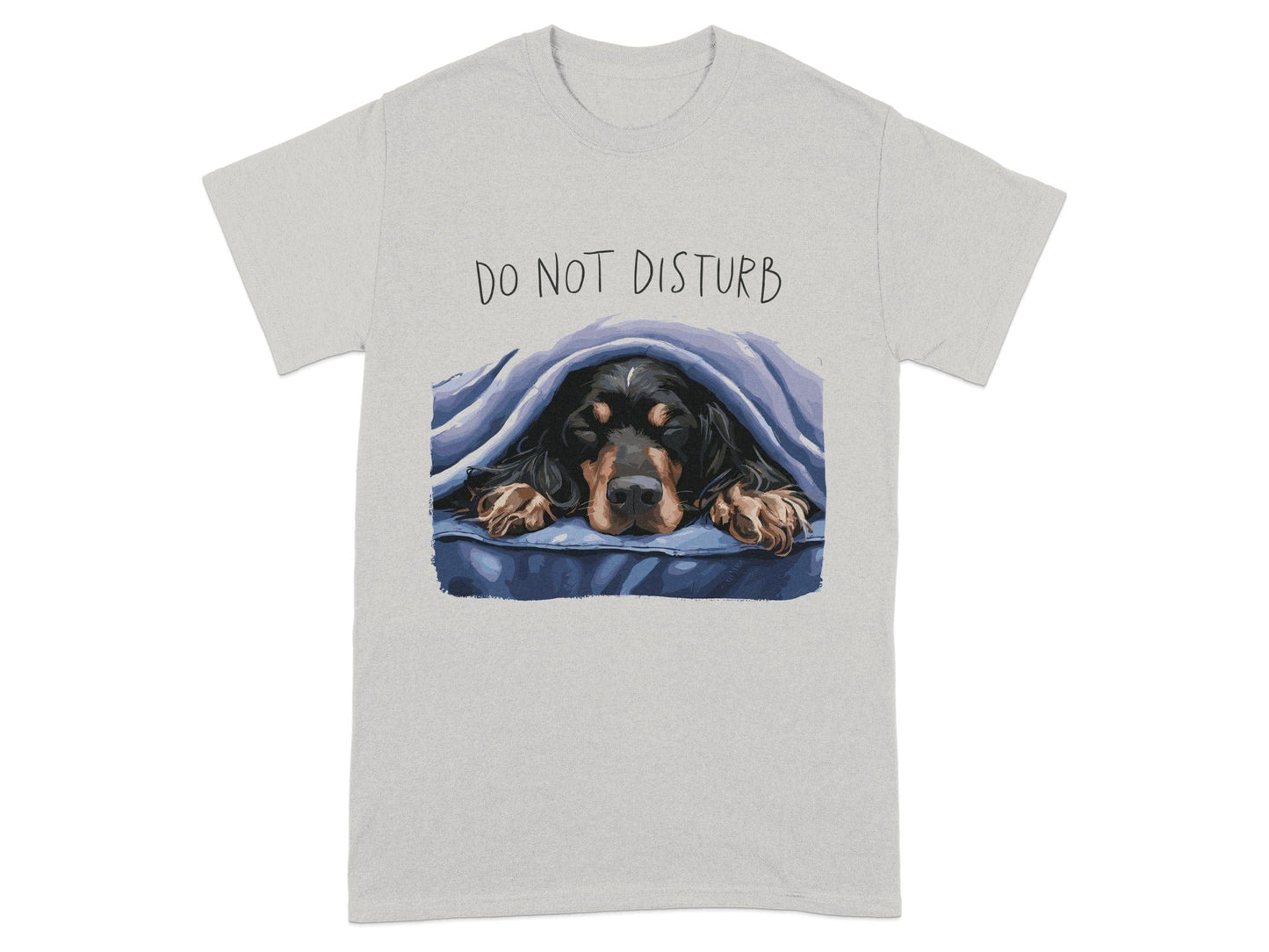 Do Not Disturb Dog Under Blanket Graphic TShirt product