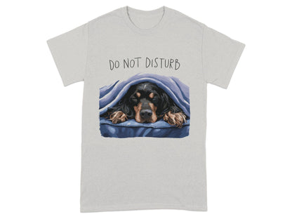 Do Not Disturb Dog Under Blanket Graphic TShirt product