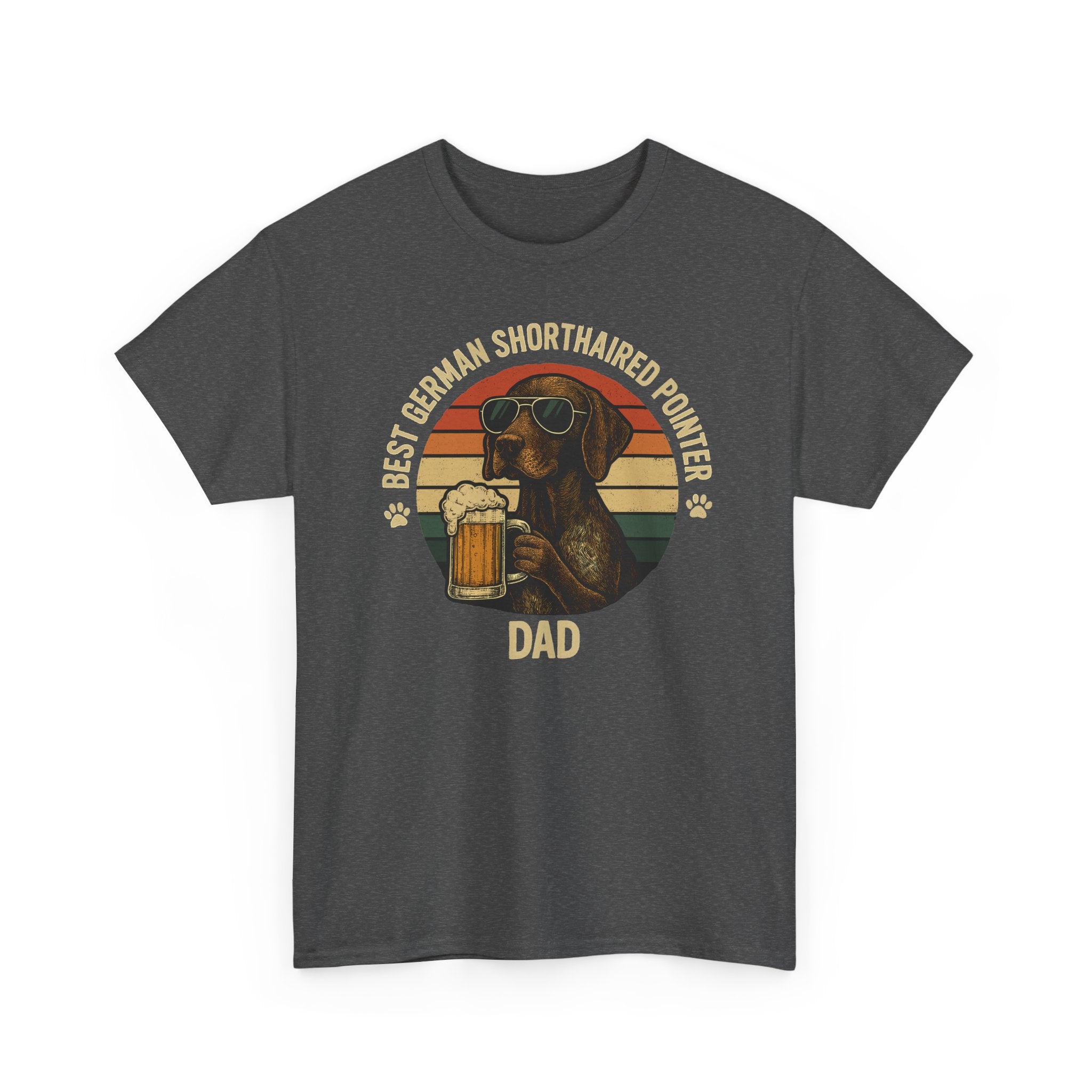 Best German Shorthaired Pointer Dad With Beer T-Shirt
