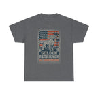 Golden Retriever All American Dog with Flag and Palms T-Shirt