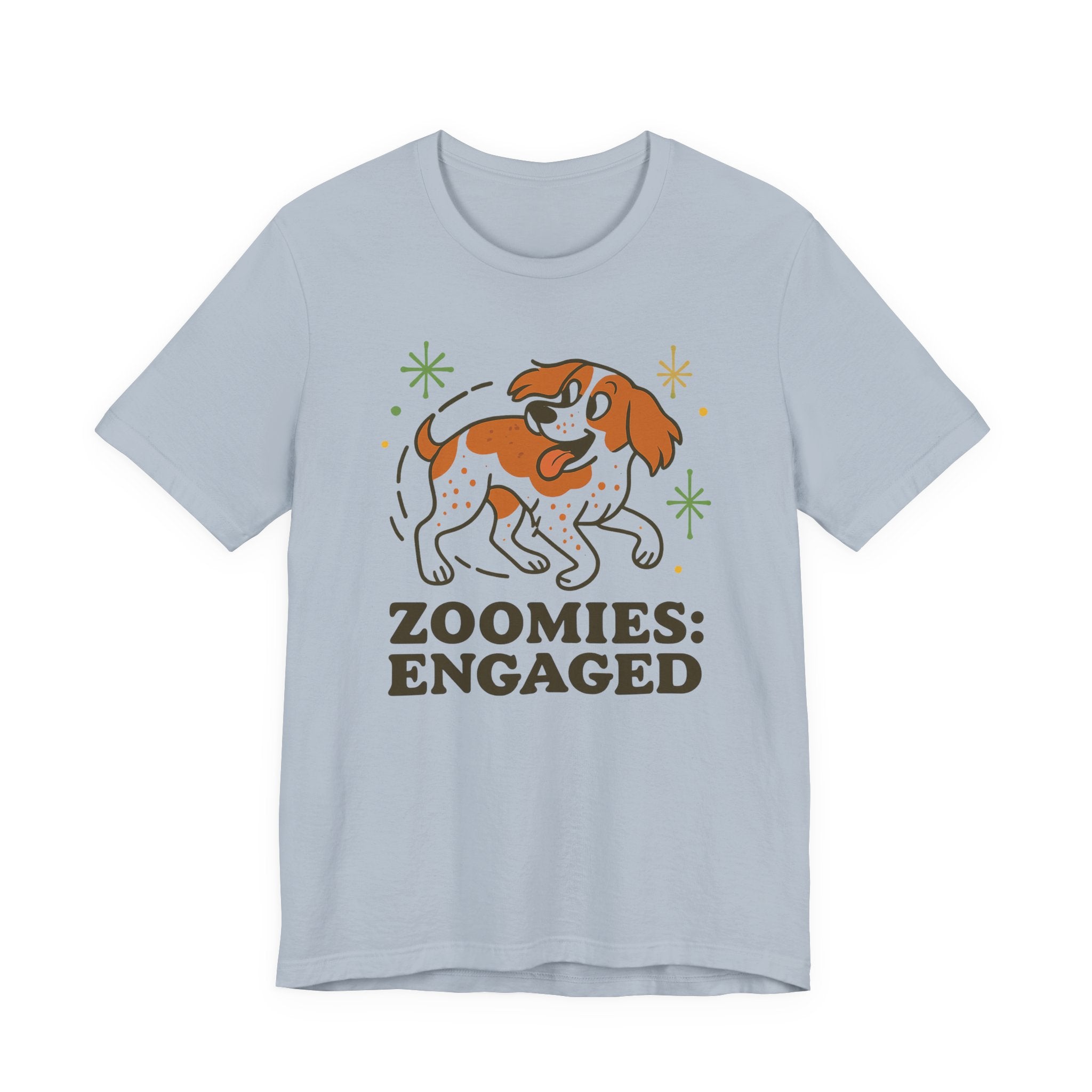 Brittany Spaniel Zoomies Engaged Tee