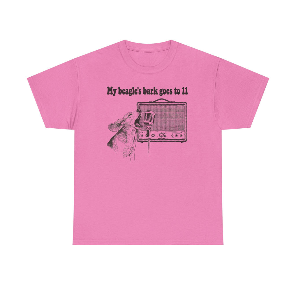 My Beagle's Bark Goes To Eleven Amplifier T-Shirt