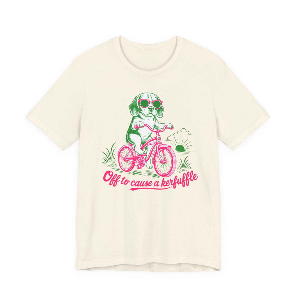 Beagle — Off to Cause a Kerfuffle t-shirt, view 2