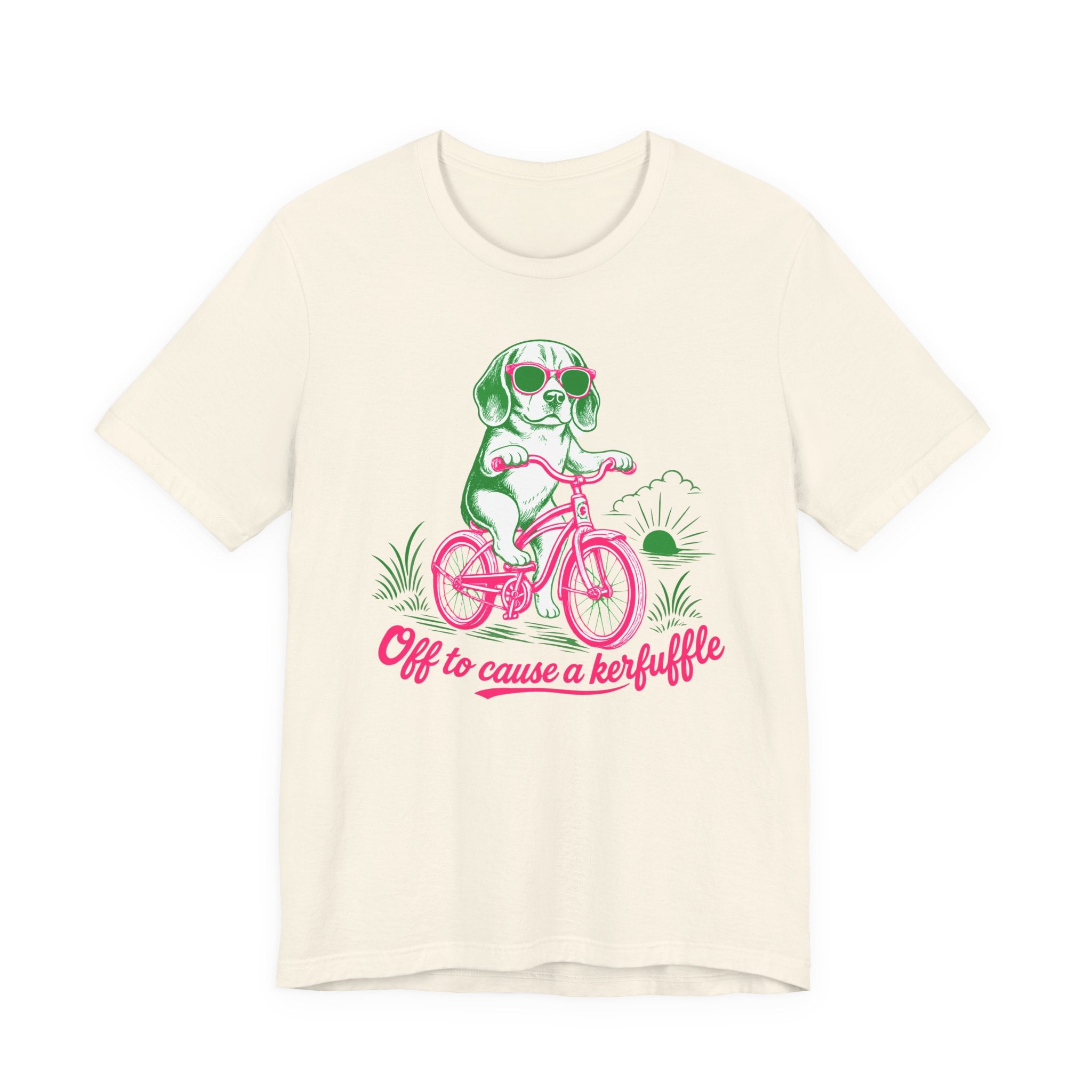 Beagle — Off to Cause a Kerfuffle t-shirt, view 2
