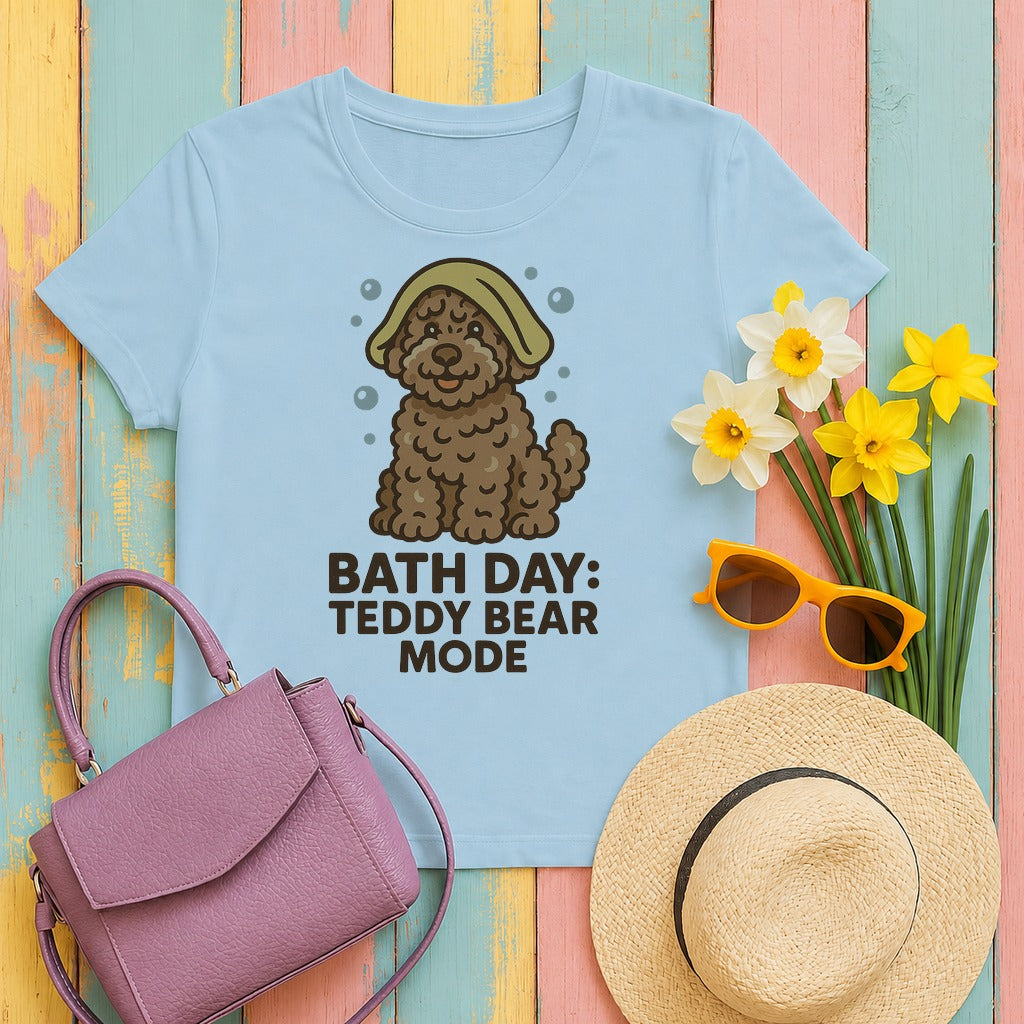 lagotto romagnolo bath-floof tee flat lay hero