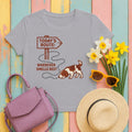 Welsh Springer Spaniel Today's Route T-shirt in Athletic Heather