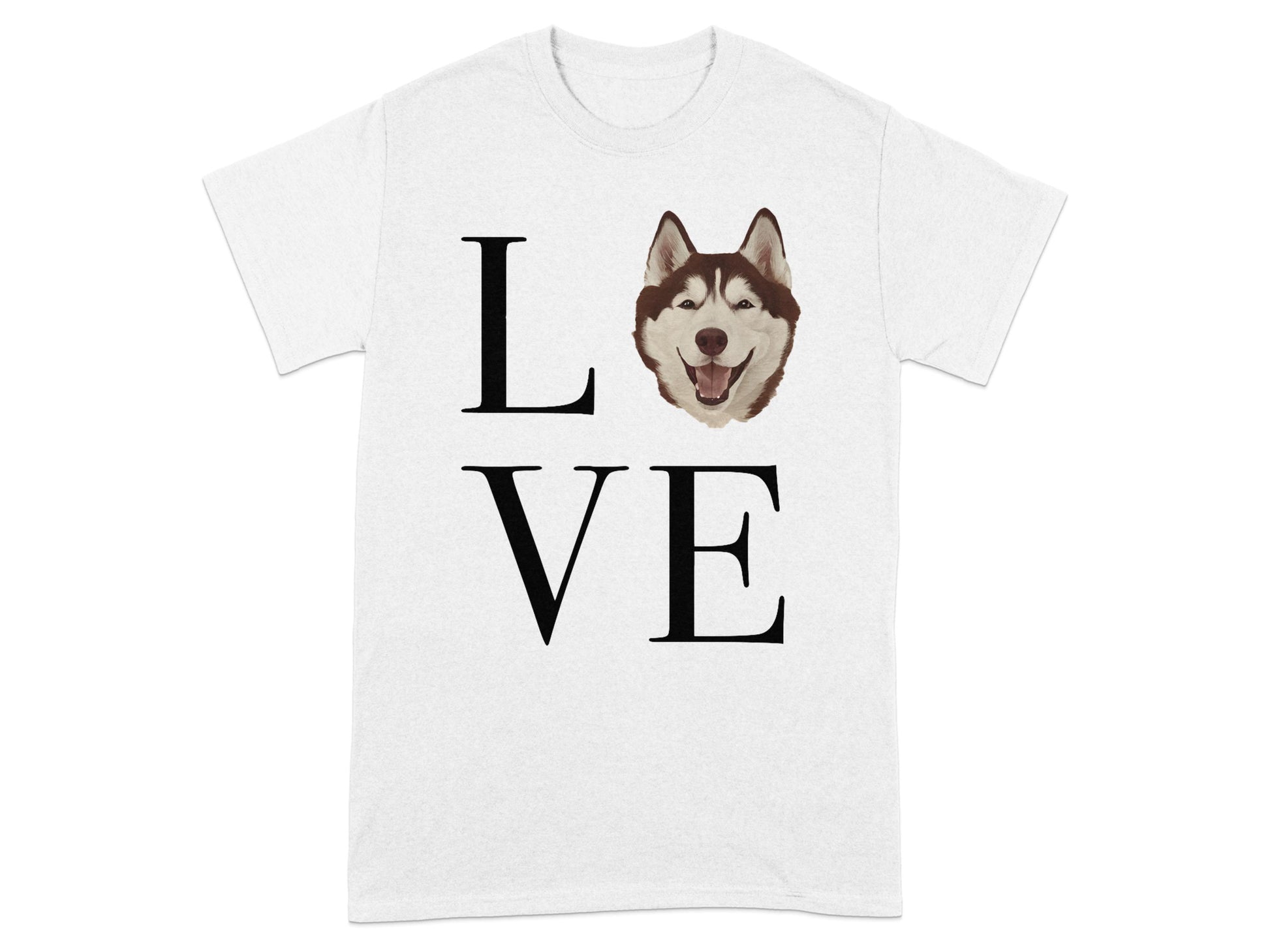 Love Husky Dog Graphic T-Shirt product type