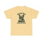 Snacks Make Me Nicer French Bulldog Lover Donut T-Shirt