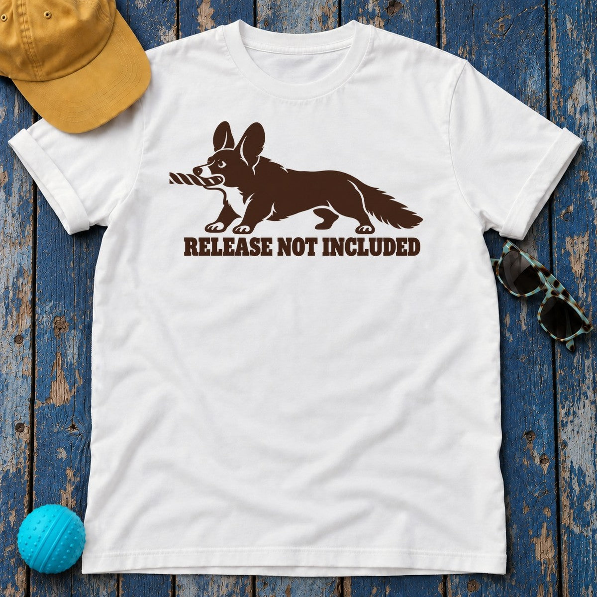 Release Not Included Corgi T-Shirt — White