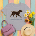 Boykin Spaniel Slow Down Enjoy Walks T-shirt in Athletic Heather