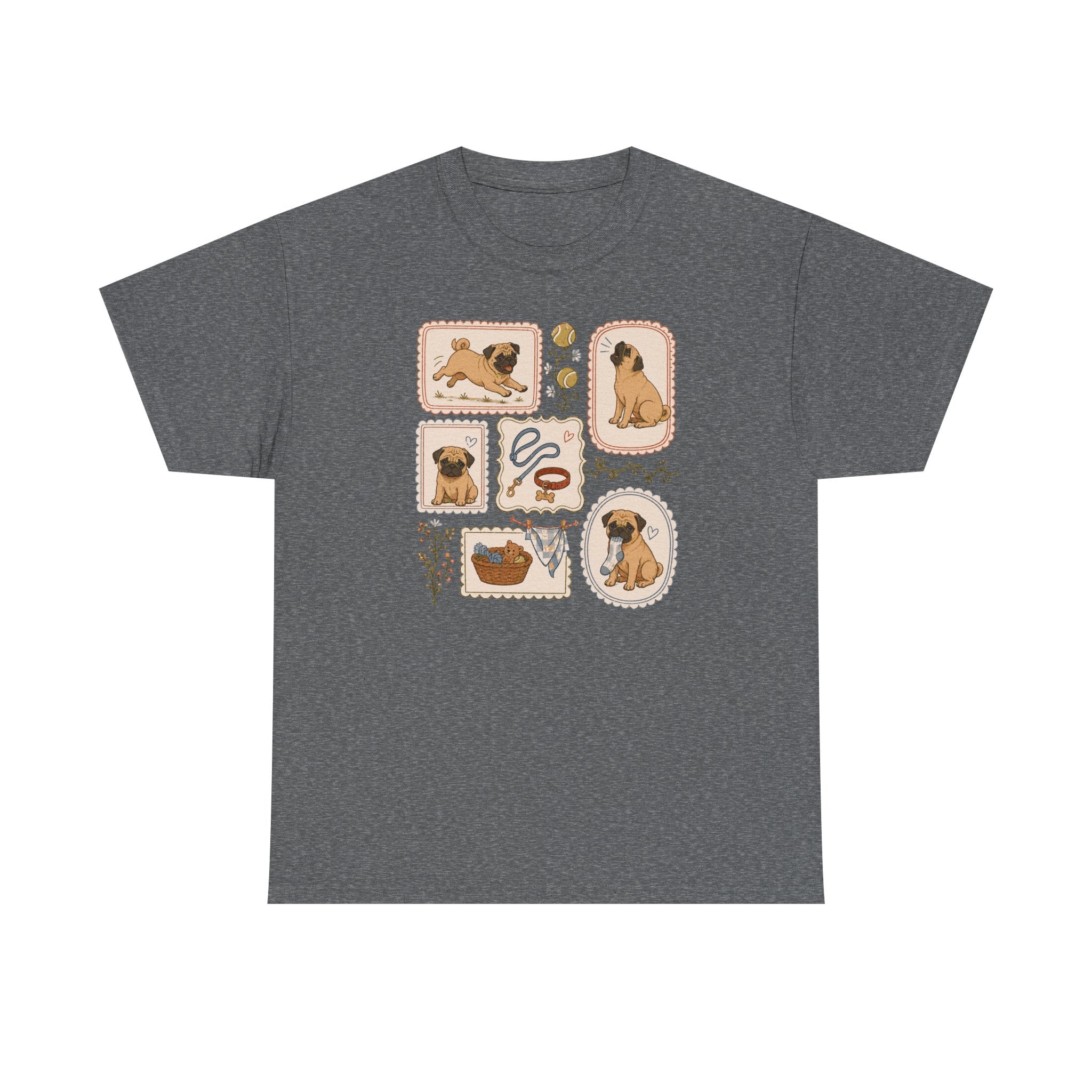 Cute Pug Dog Collage T-Shirt