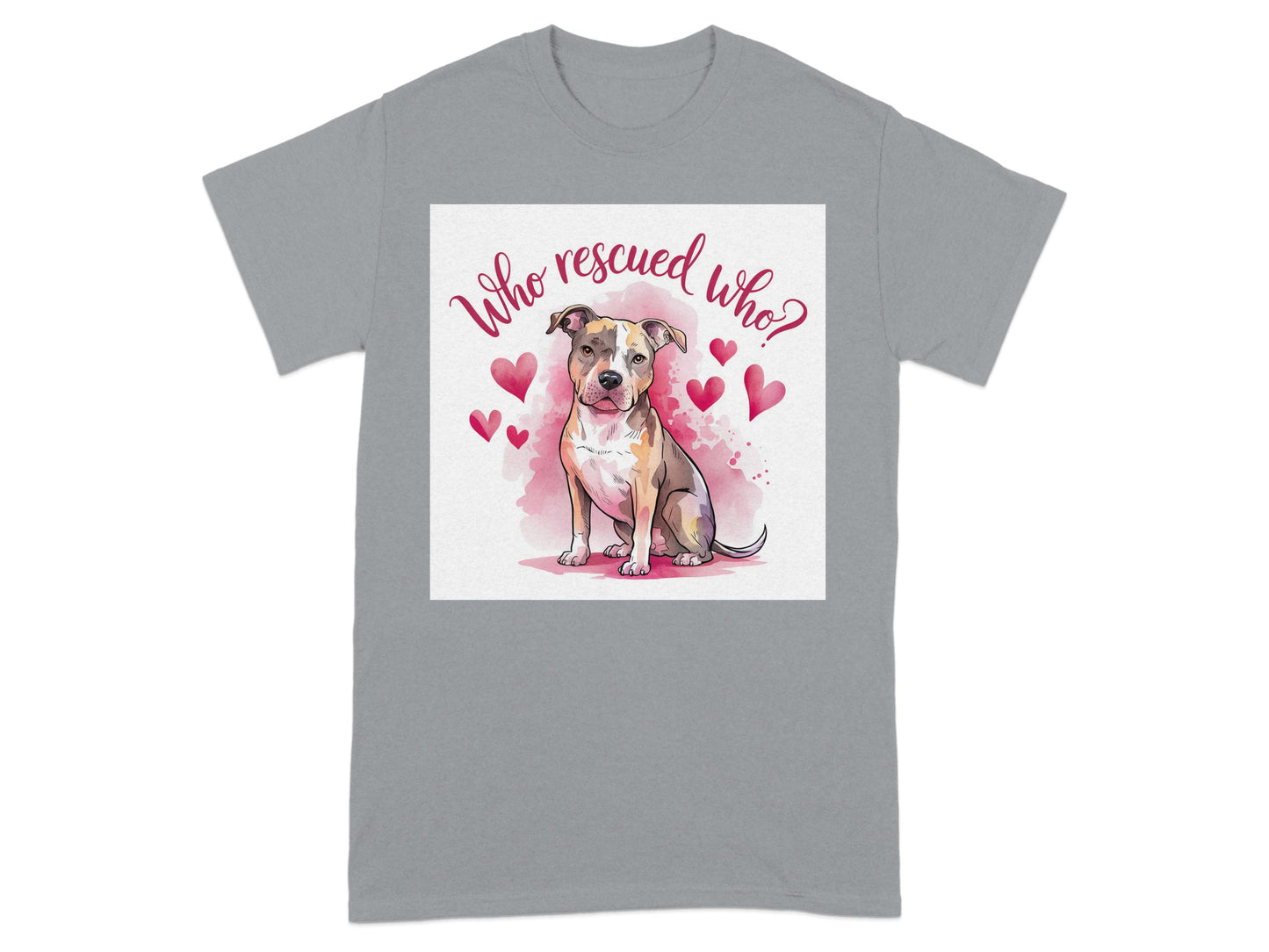 Who Rescued Who Cute Graphic Design T-shirt product