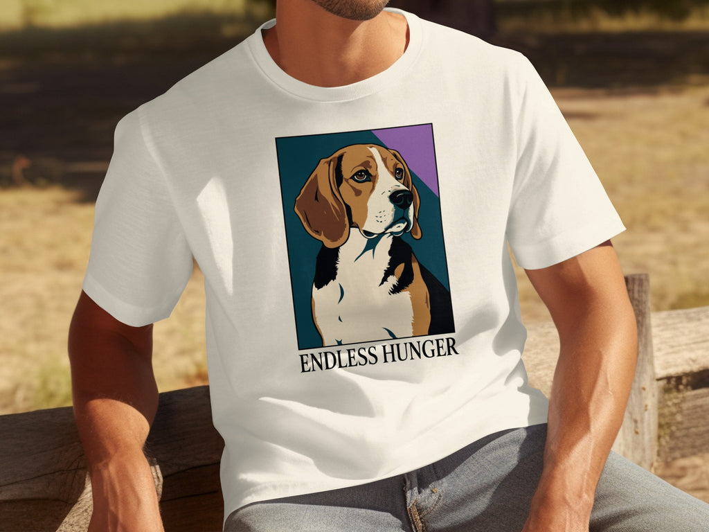 Endless Hunger Design White Short Sleeve Shirt