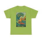 Surf's Golden Malibu Surfing Golden Retriever Dog T-Shirt