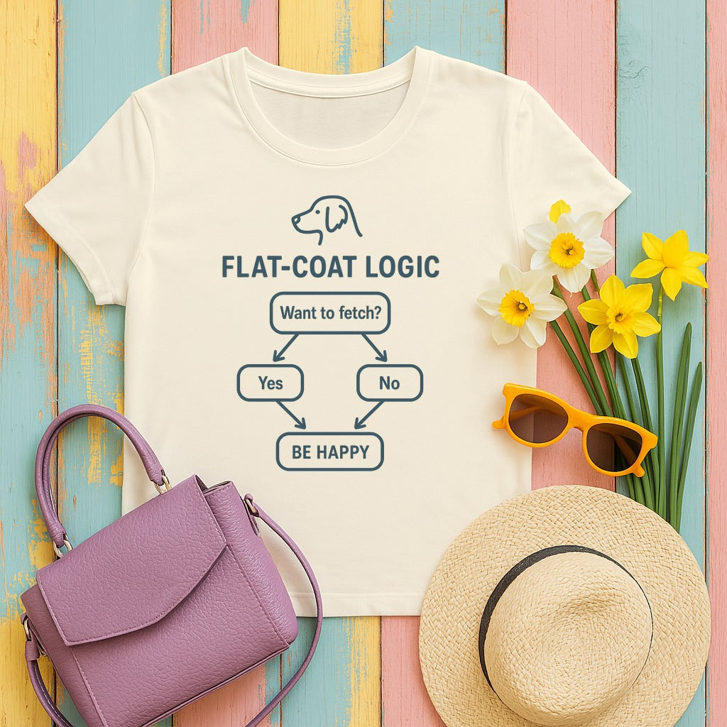 Flat-Coat Logic Flowchart Tee in Natural
