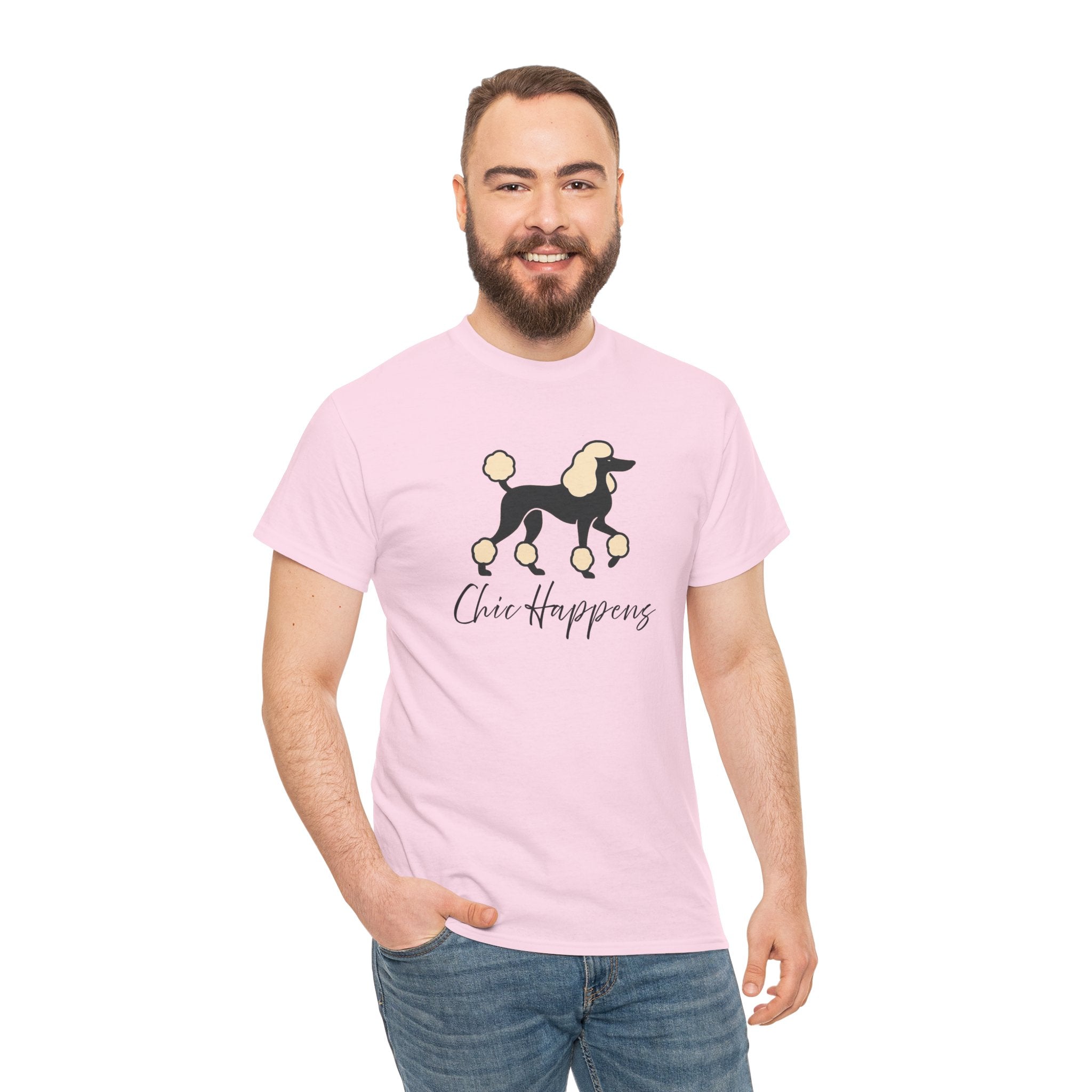 Standard Poodle 'Chic happens' T-shirt