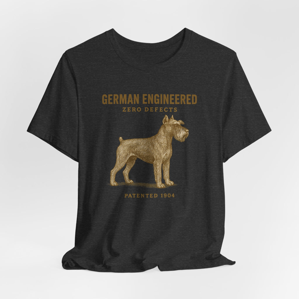 German Engineered Zero Defects Schnauzer T-Shirt