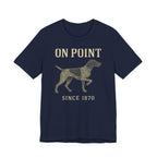 German Shorthaired Pointer On Point Blueprint Tee