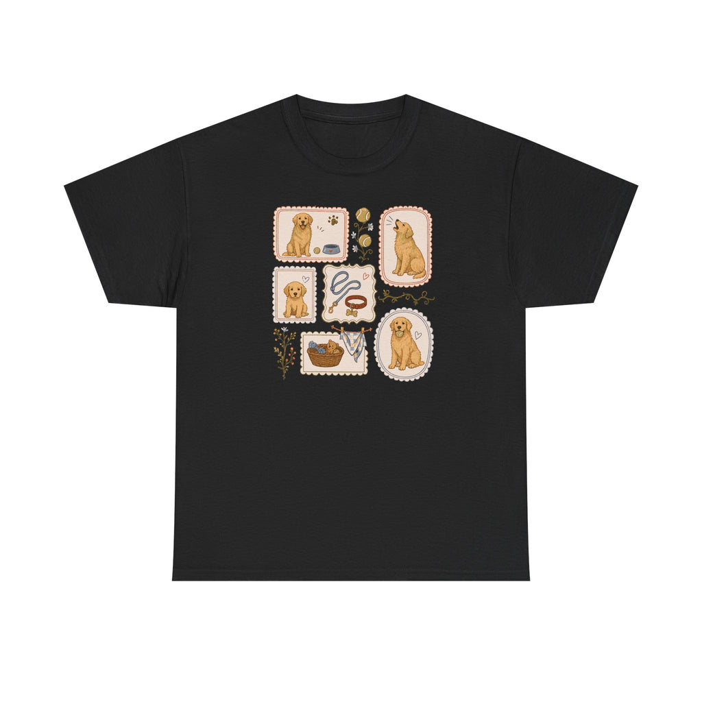 Cozy Golden Retriever Vignettes T-Shirt