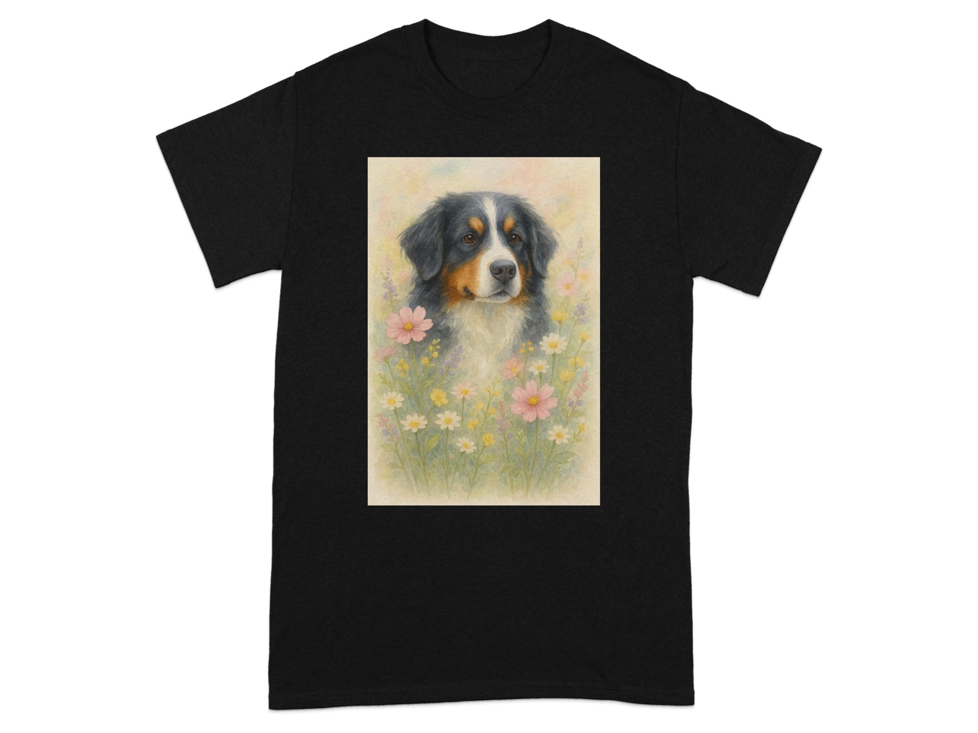 Australian Shepherd Dog Print Black T-Shirt product type