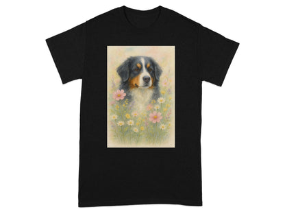 Australian Shepherd Dog Print Black T-Shirt product type
