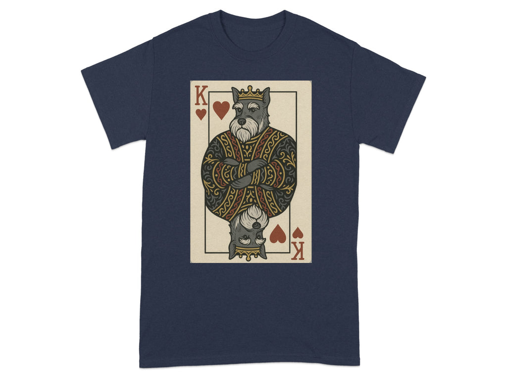 King of Hearts card featuring a stern dog in royal attire.