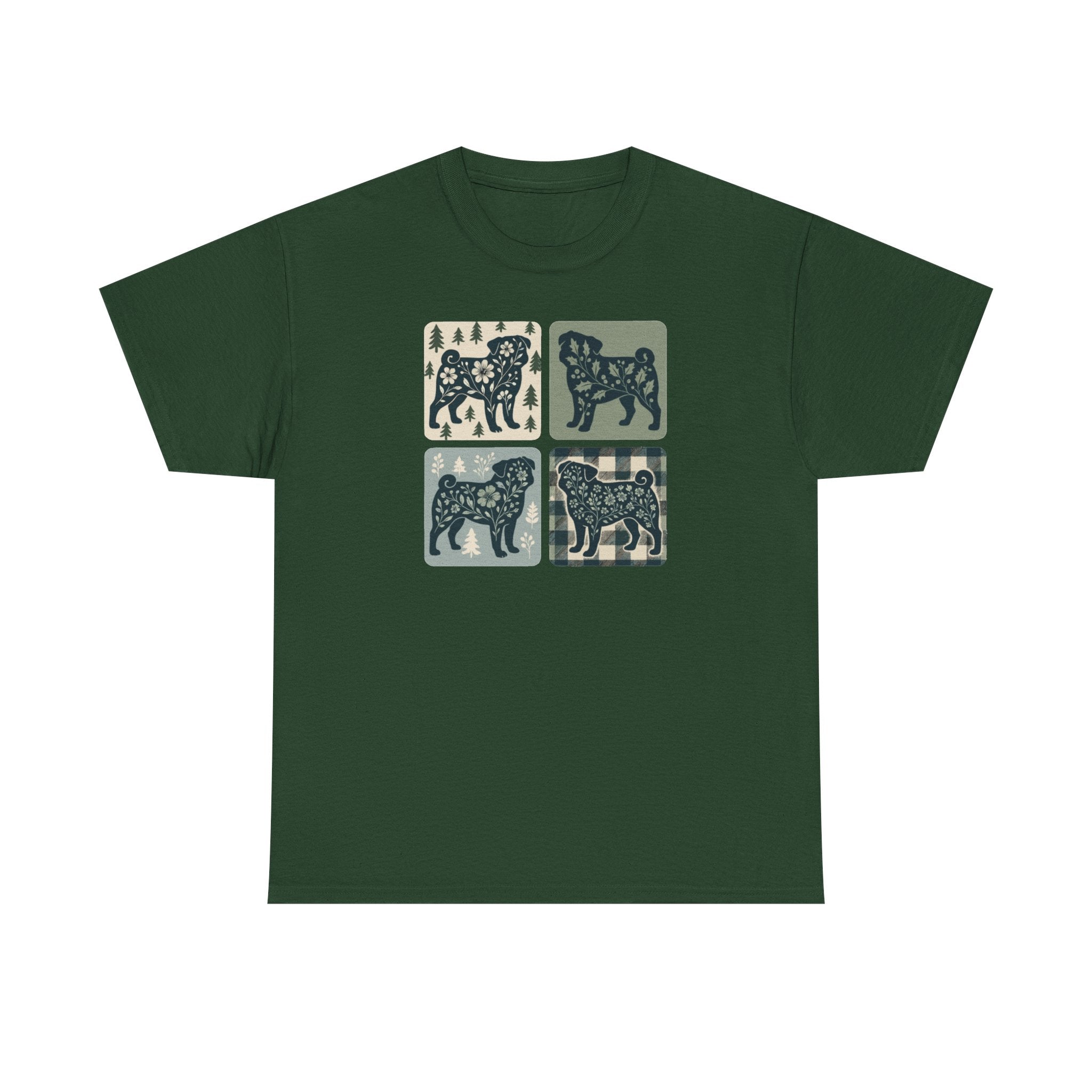 Winter Pug Design T-Shirt