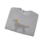 Golden Retriever Typographic Art Sweatshirt