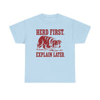 Herd First. Explain Later. Border Collie t-shirt, view 5