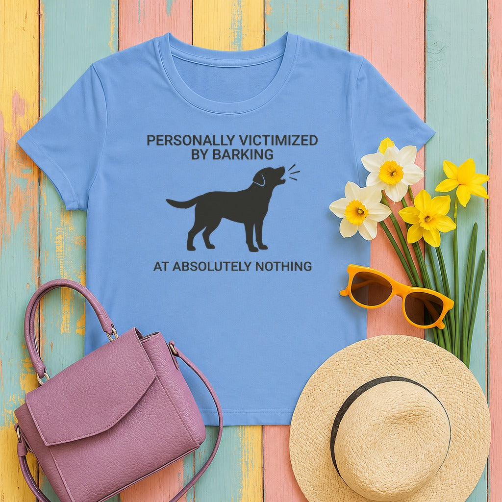Victimized By Barking Dog T-Shirt in Carolina Blue