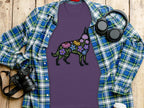 Floral Dog Graphic Shirt Perfect for Dog Lovers product