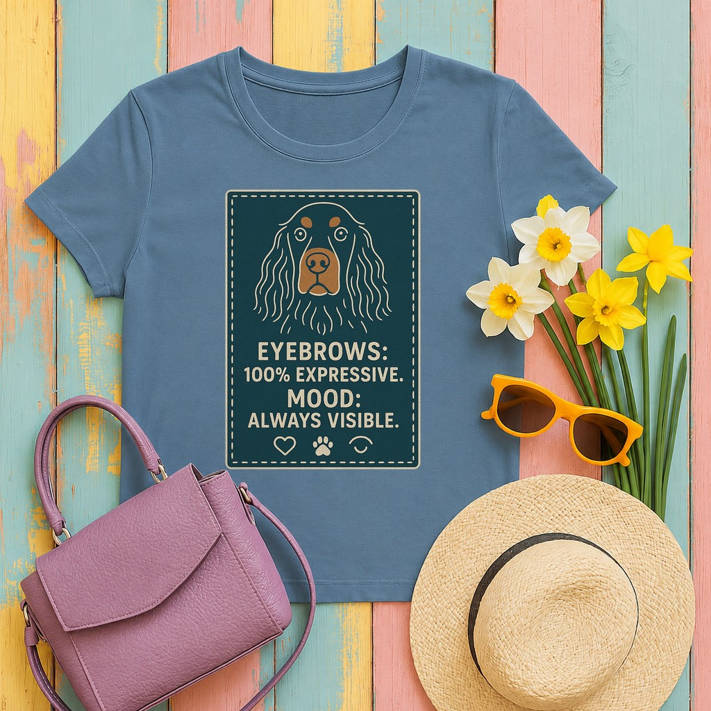 Gordon Eyebrows 100% Expressive Tee in Steel Blue