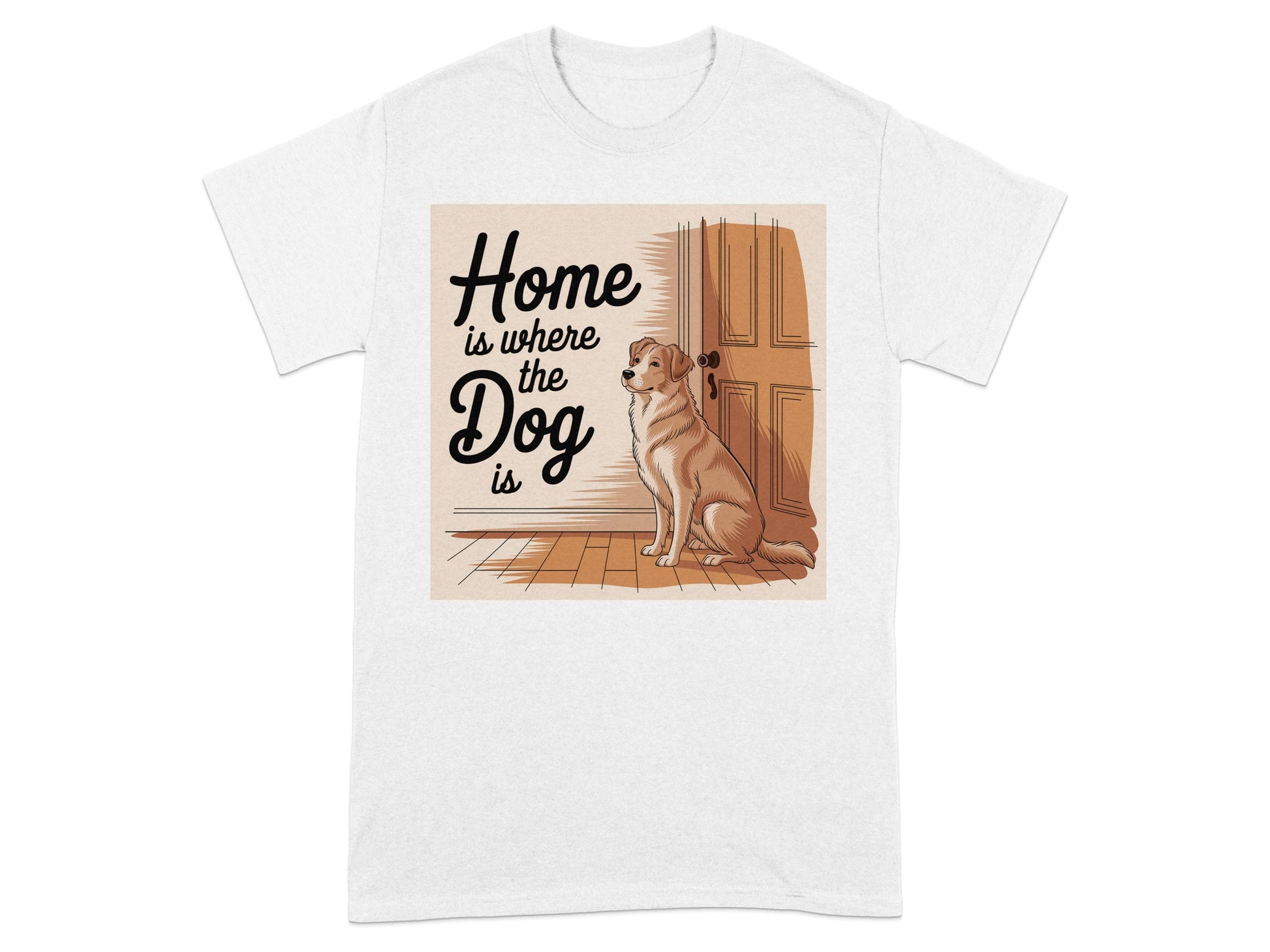 Home is where the Dog is graphic t-shirt product type
